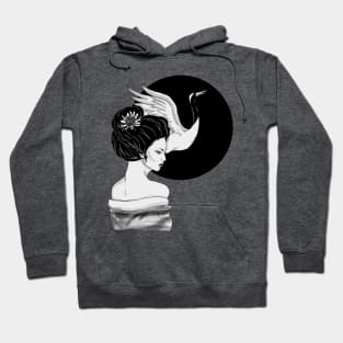 Crane Geisha Hoodie